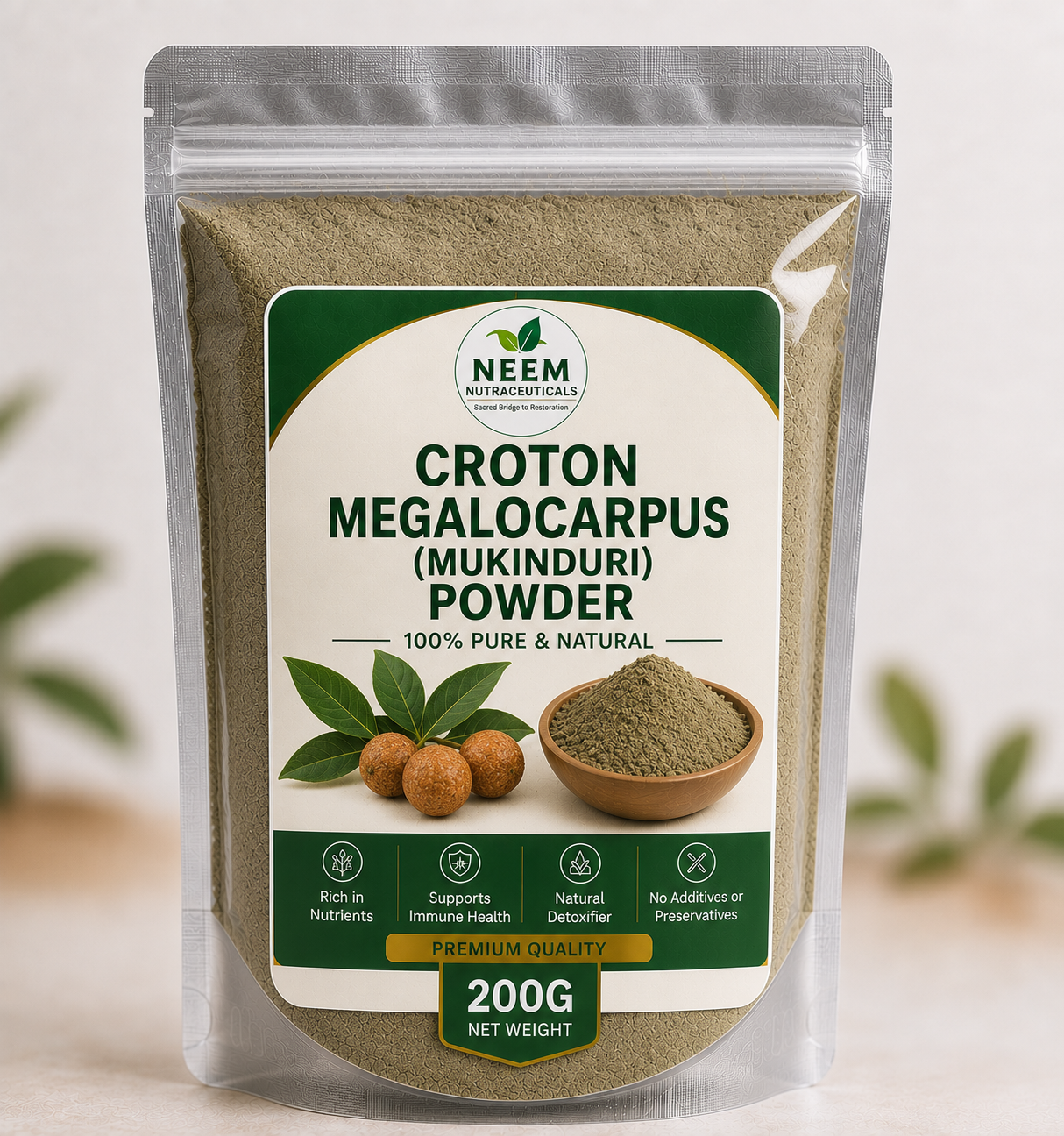 Croton Megalocarpus Powder
